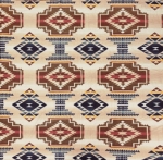 Windrunner Tan Native American Fleece Fabric	